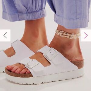 Arizona Vegan Platform Birkenstock 38